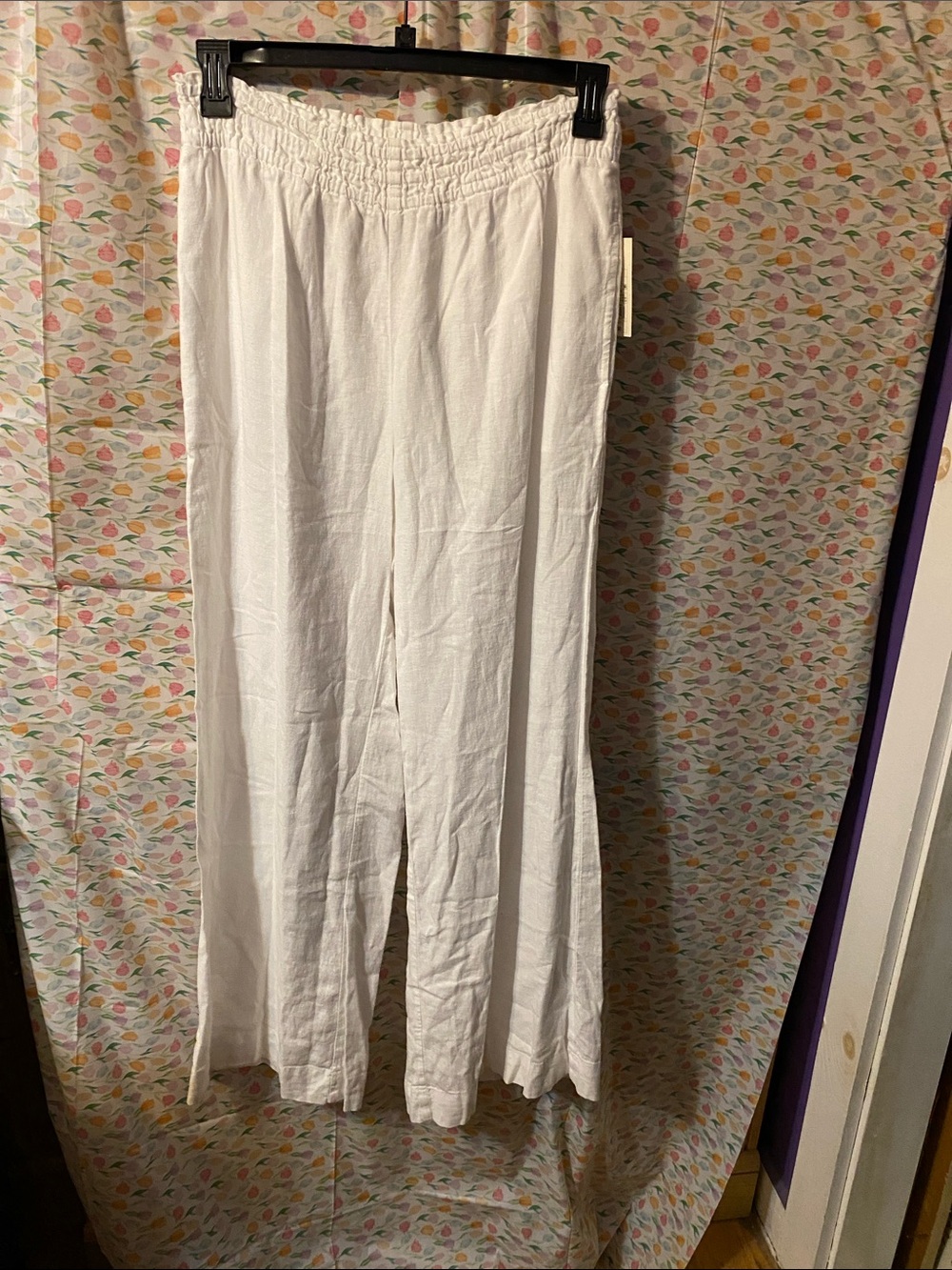 a new day White Wide-Leg Linen Pants